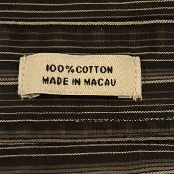 CALVIN Klein black/charcoal gray striped button up shirt
Size XXL - Picture 6 of 8